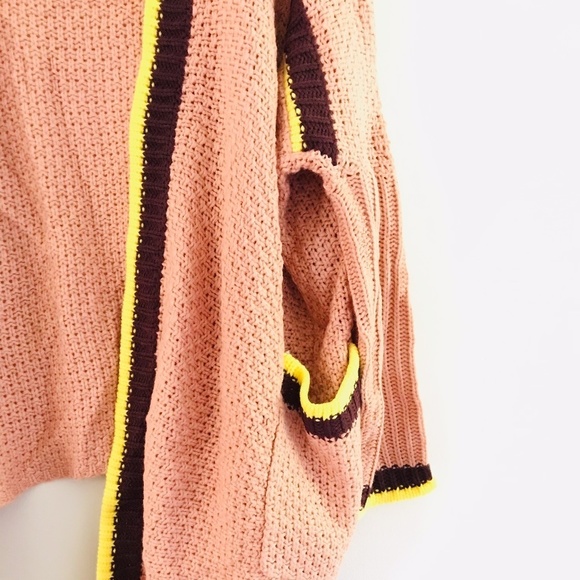 Umgee | Knit Oversized Loose Sweater Draped Open Front Cardigan Preppy - Picture 6 of 11